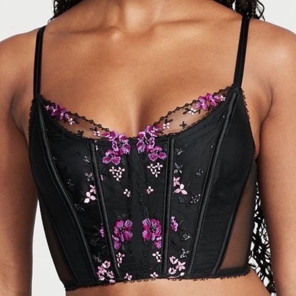Victoria's Secret Other - Victoria’s Secret (NWT) Very sexy floral embroidered corset lingerie top